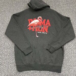 In4mation Hoodie Men Large Gray Full Zip‎ Long Sleeve Drawstring Pocket L